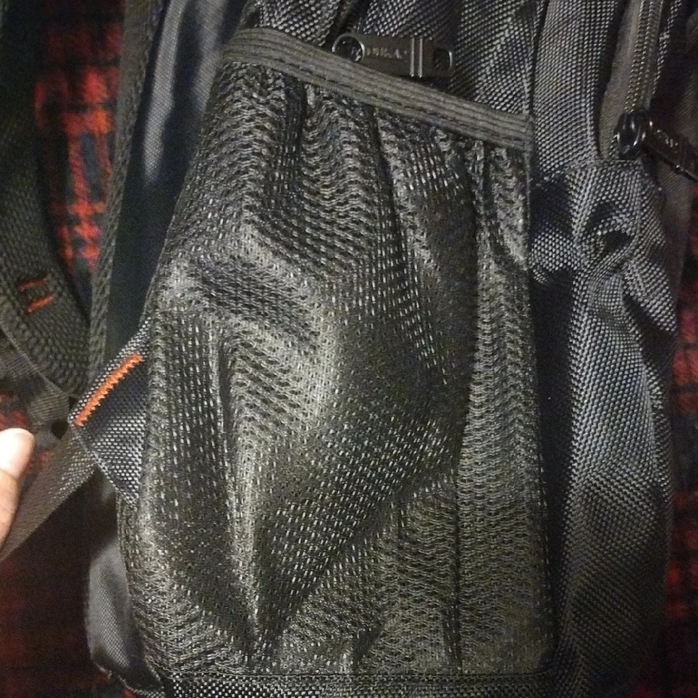 Sleek Black and Gray Backpackwith Laptop Or Tablet Compartment